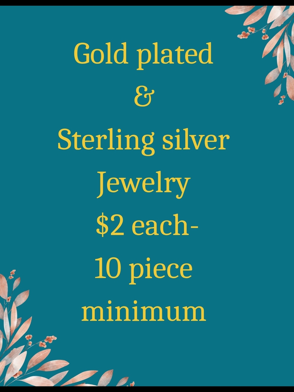 LIVE SHOW LISTING FOR UNLISTED JEWELRY!!